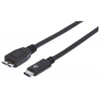 CABLE USB,MANHATTAN,353397,-C V3.1, C-MICRO B 1.0M NEGRO CABLE USB,MANHATTAN,353397,-C V3.1, C-MICRO B 1.0M NEGRO